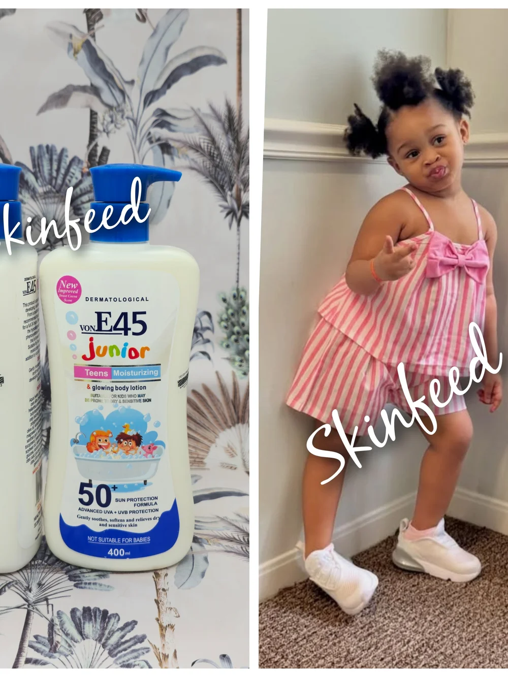 E45 Junior Kids & Teens Moisturizing Body Wash & Lotion - Blue